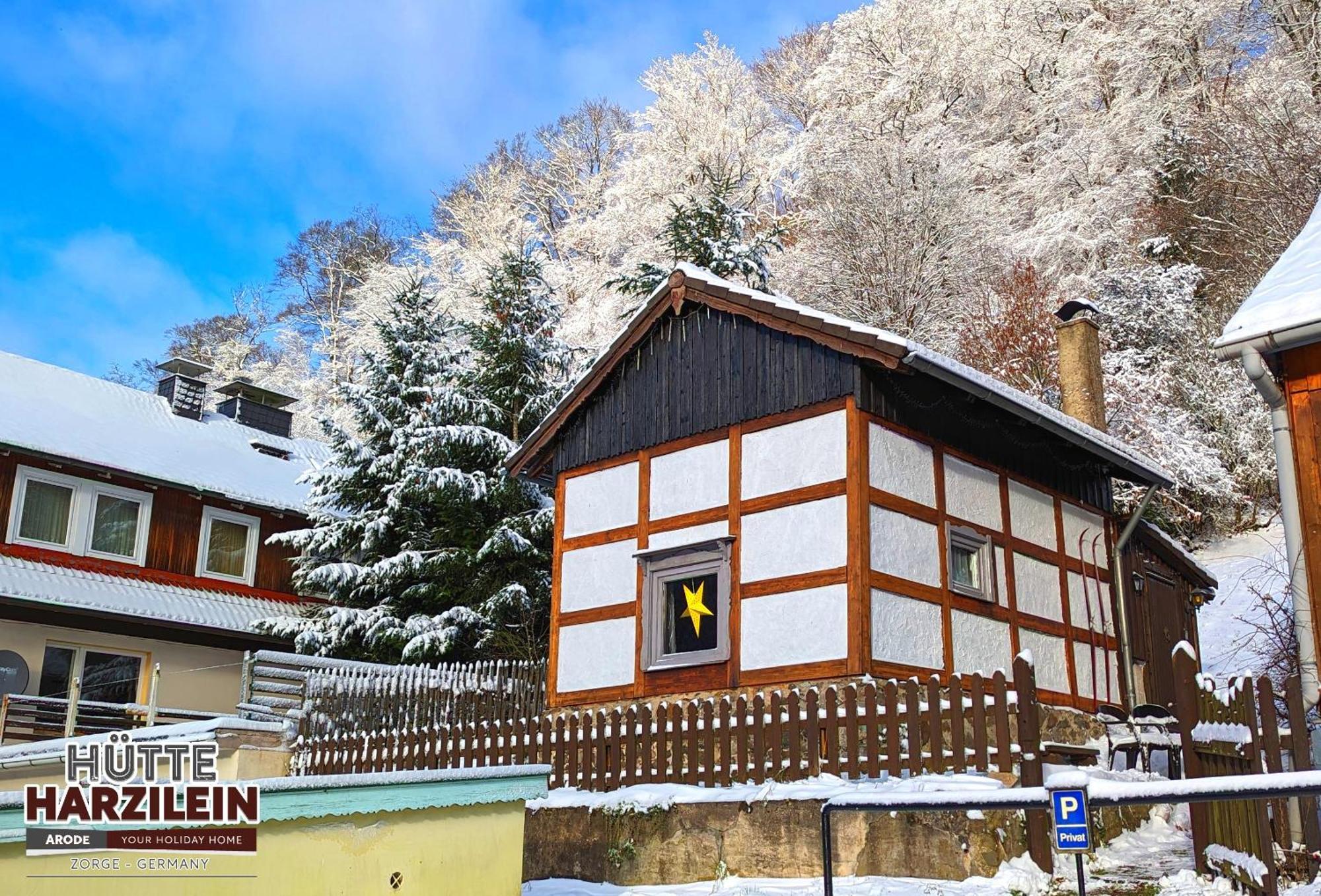 Arode Huette Harzilein - Romantic Tiny House On The Edge Of The Forest Zorge エクステリア 写真