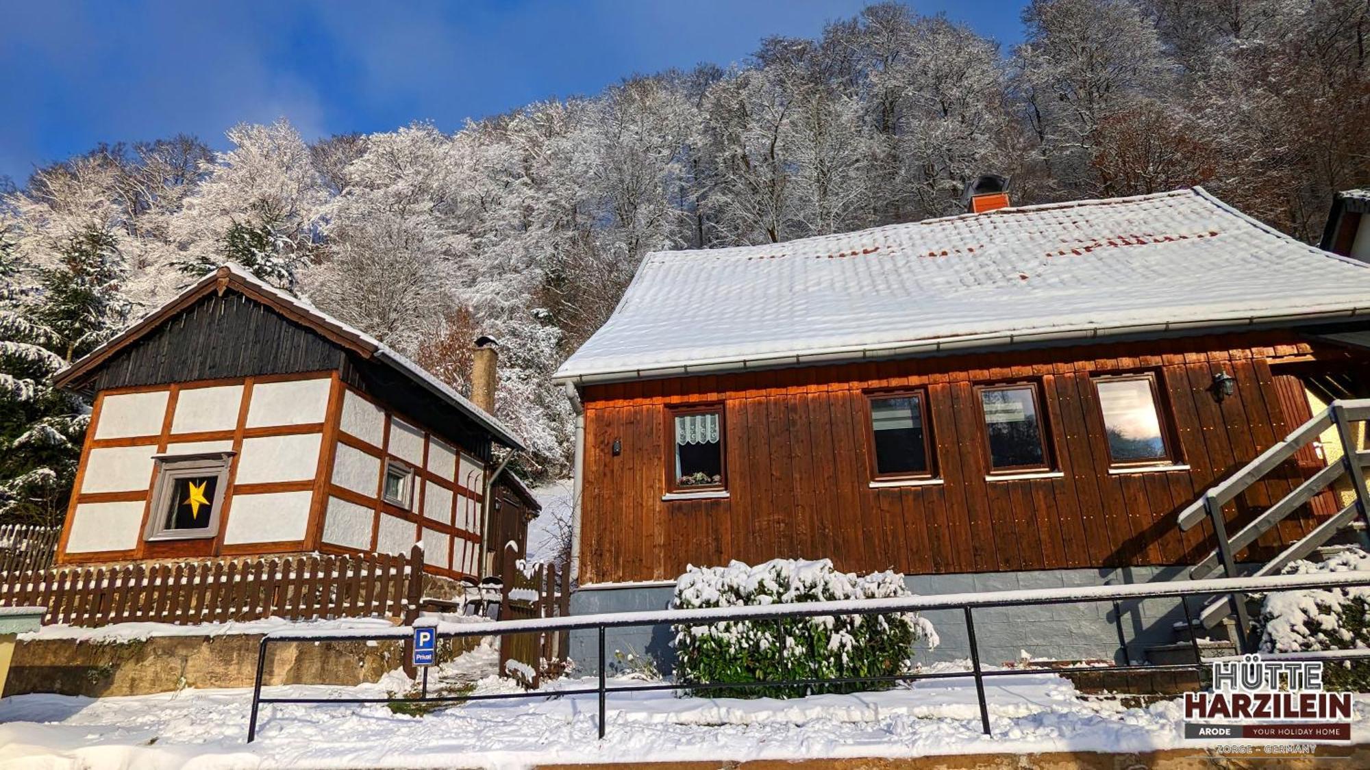 Arode Huette Harzilein - Romantic Tiny House On The Edge Of The Forest Zorge エクステリア 写真